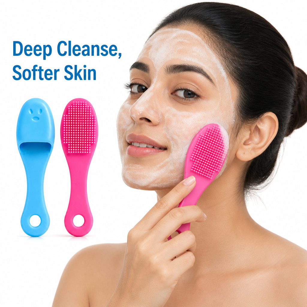 Silicone Facial Cleansing Brush(Pack Of 4)