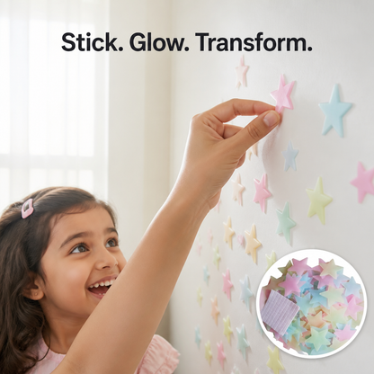 Multicolor Glow in Dark Stars