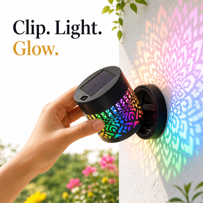 MandalaGlow Solar Projector Light
