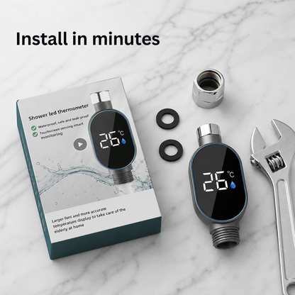 Digital LED Faucet Thermometer
