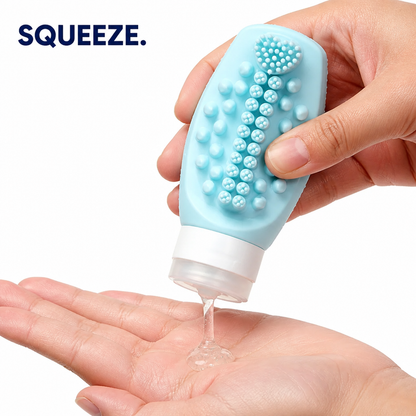 Silicone Shampoo Brush Bottle