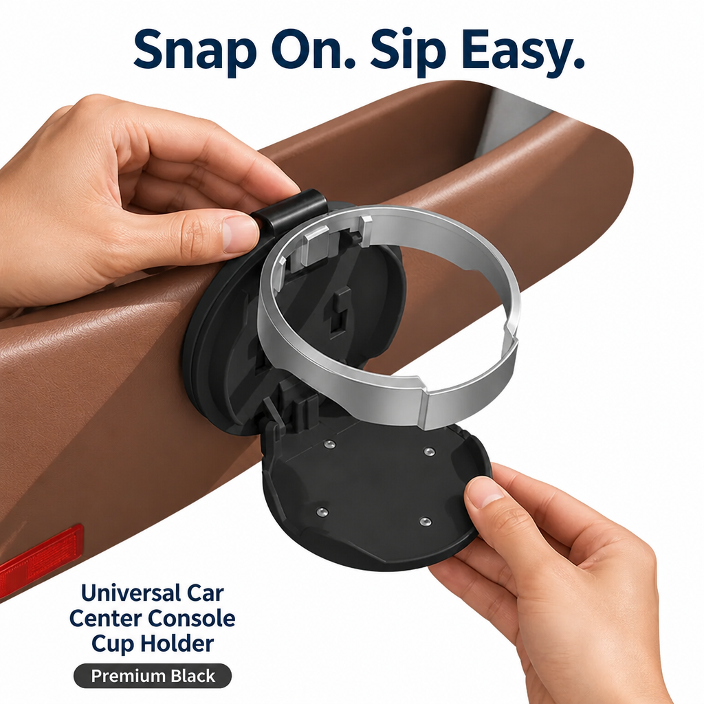 360-degree swivel in the car console