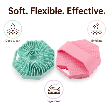 Silicone Massage Bath Brush (Pack of 2)