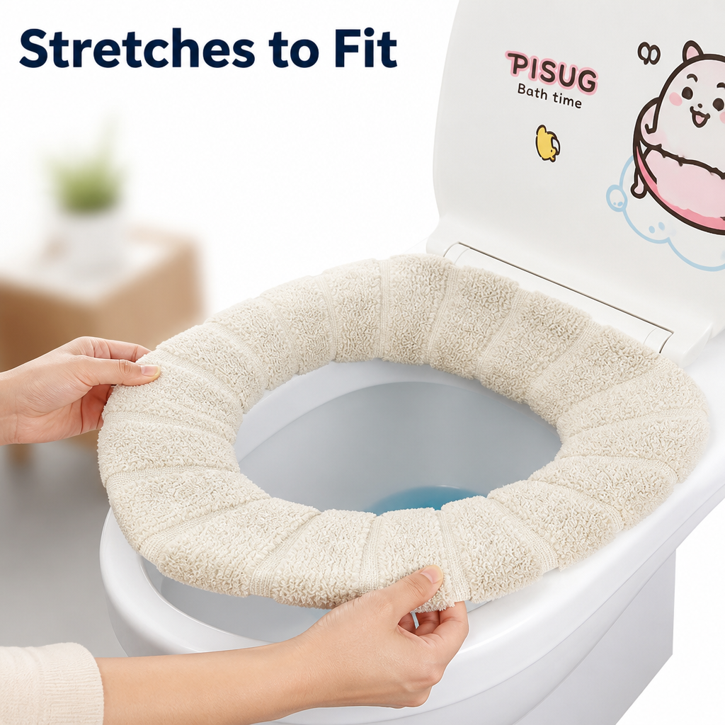 Plush Toilet Seat Cover