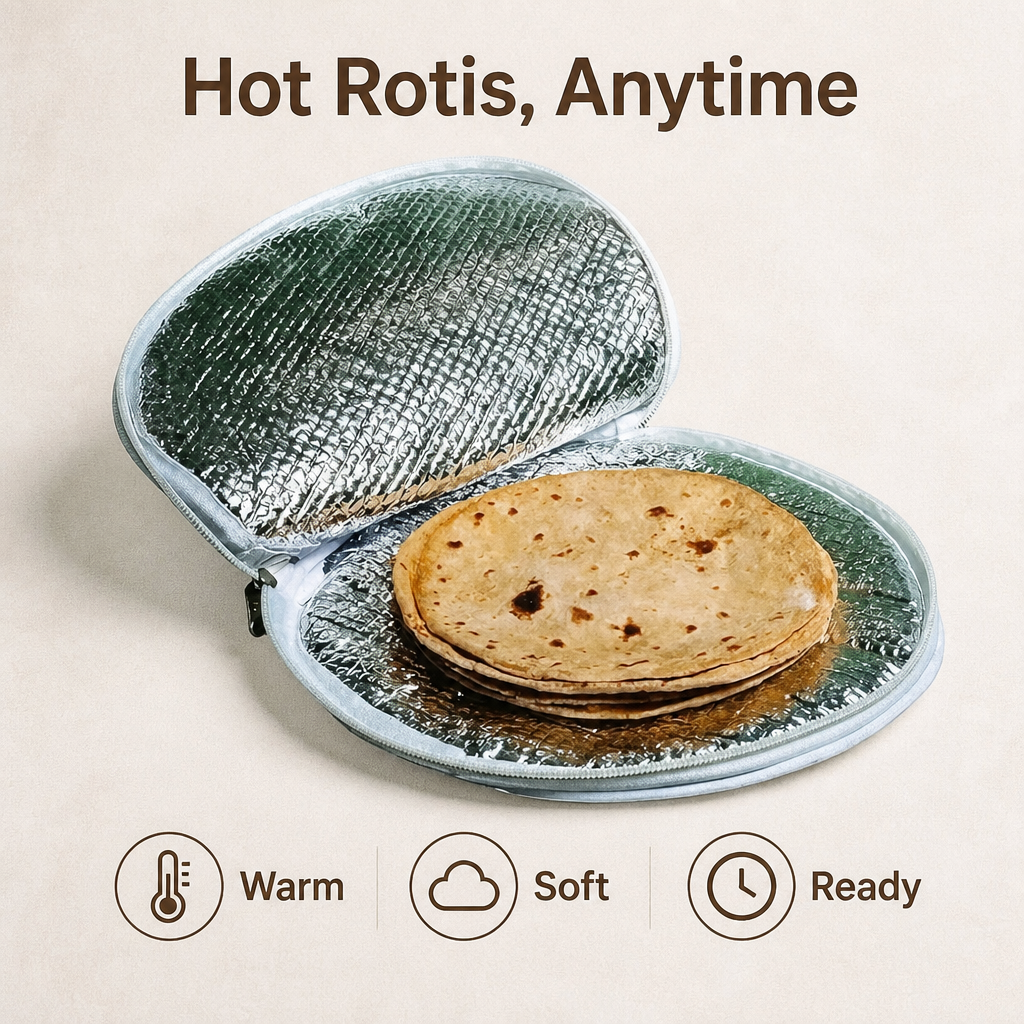 Insulated Roti Cover with Zipper