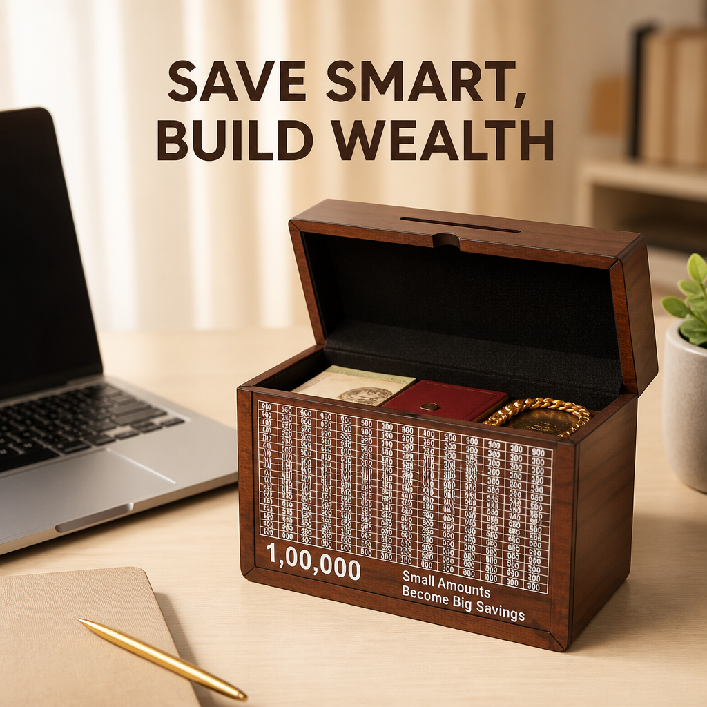 Wooden Money Saving Box