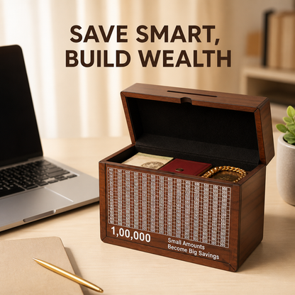 Wooden Money Saving Box