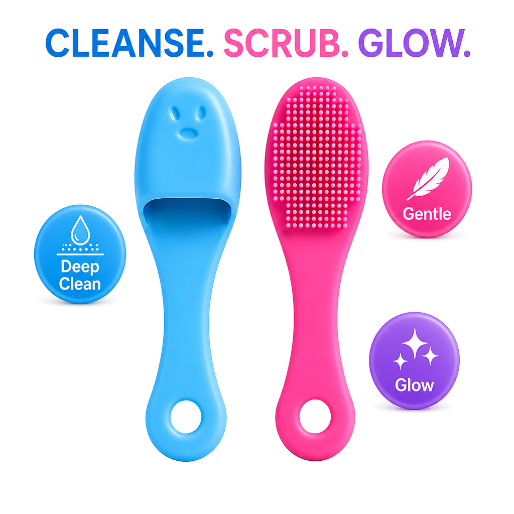 Silicone Facial Cleansing Brush(Pack Of 4)