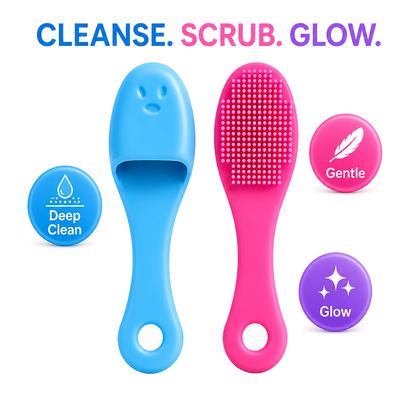 Silicone Facial Cleansing Brush(Pack Of 4)