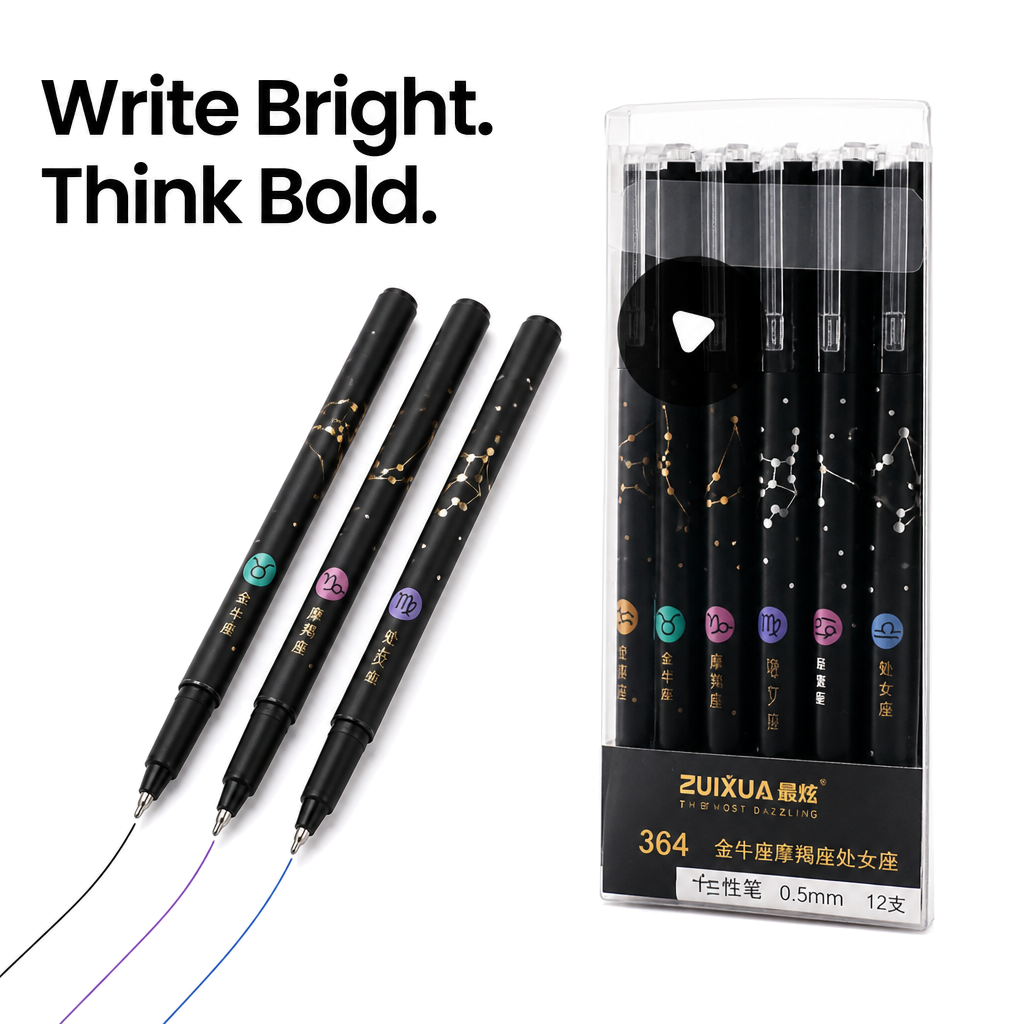 Gel Pen Set (Pack Of 6)