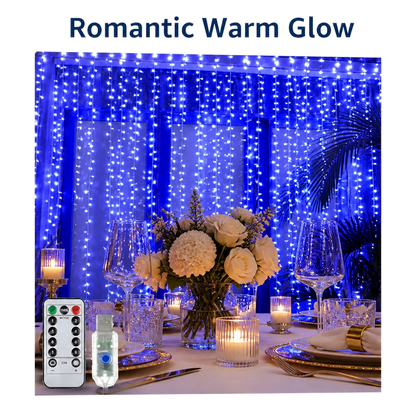 Blue LED Fairy Curtain Light