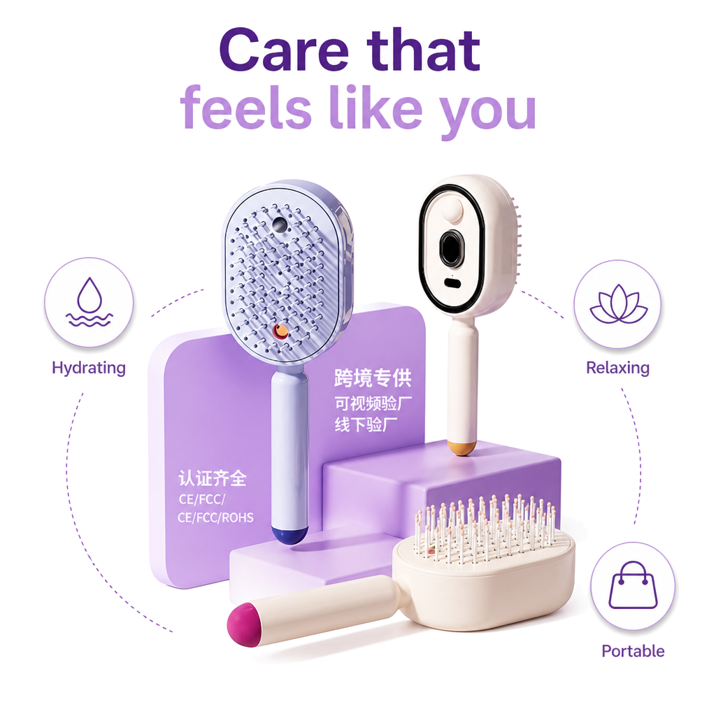 Electric Spray Airbag Massage Comb