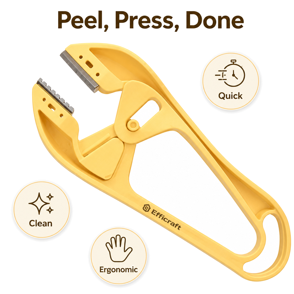 Efficient Garlic Peeler & Press
