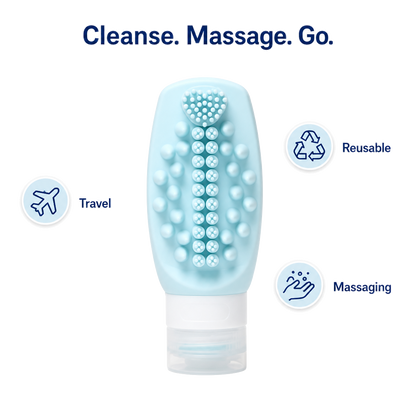 Silicone Shampoo Brush Bottle