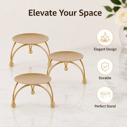 Gold Metal Candle Holder(Buy 1 Get 1 Free)