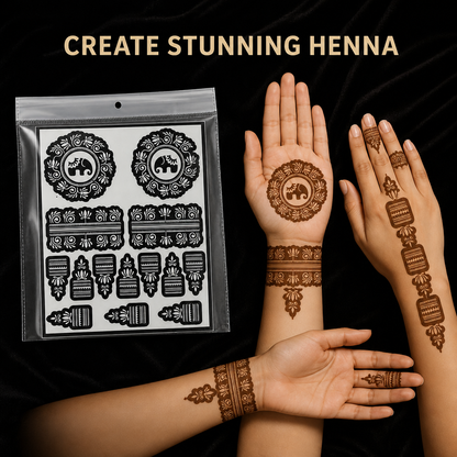 Bridal Mehndi Stencil Sticker