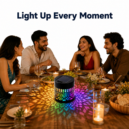 MandalaGlow Solar Projector Light
