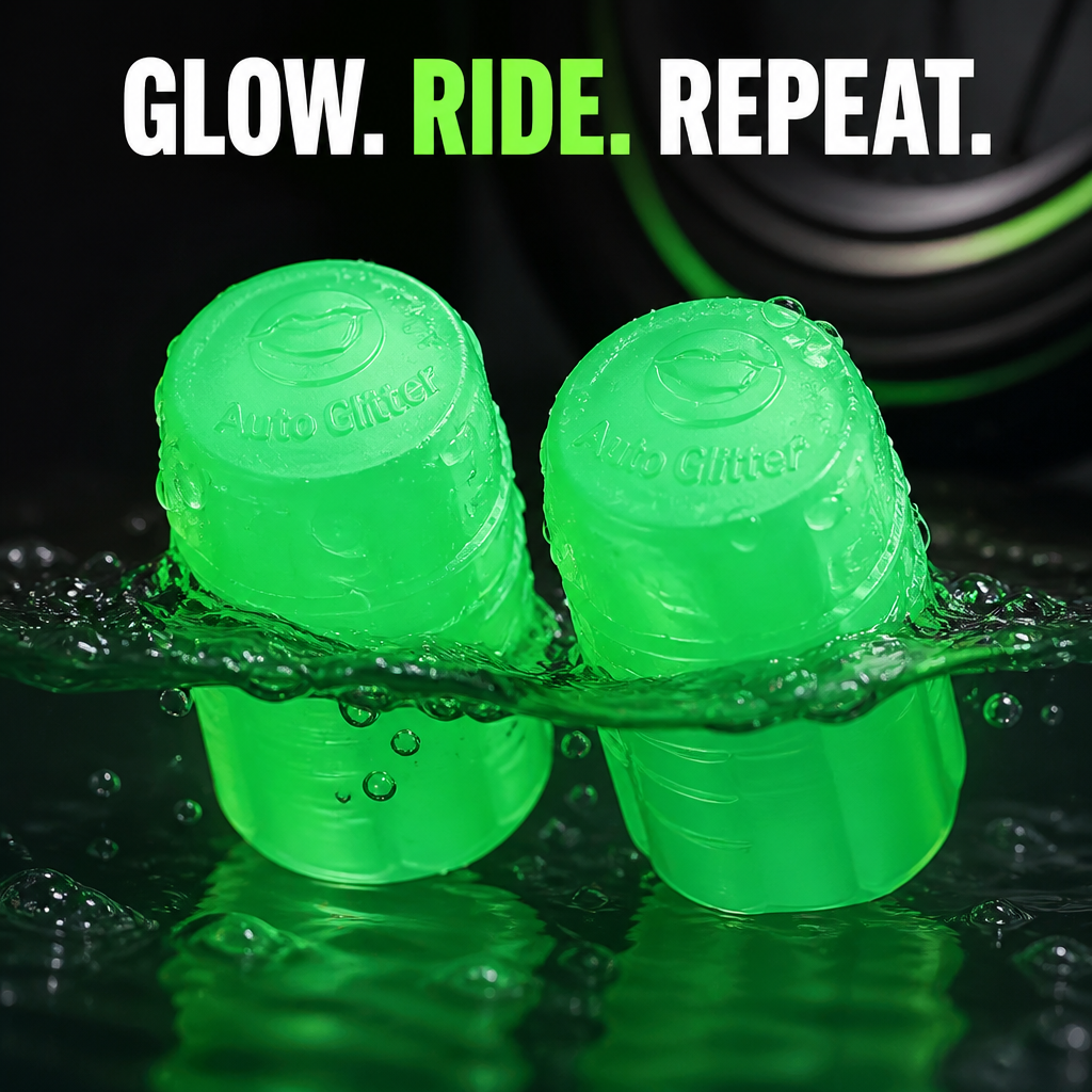 Luminous Tire Valve Caps(Pack Of 4Pcs)