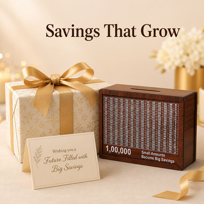 Wooden Money Saving Box