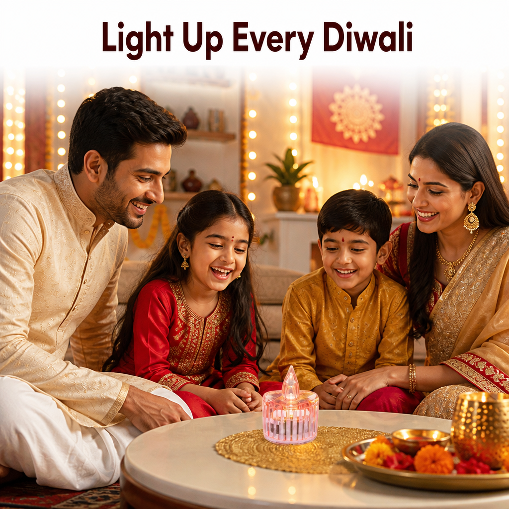 Diwali LED Light Candle(Pack Of 6Pcs)