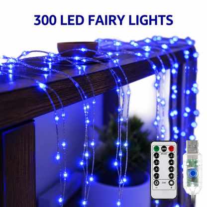 Blue LED Fairy Curtain Light