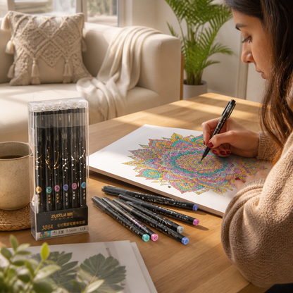 Gel Pen Set (Pack Of 6)