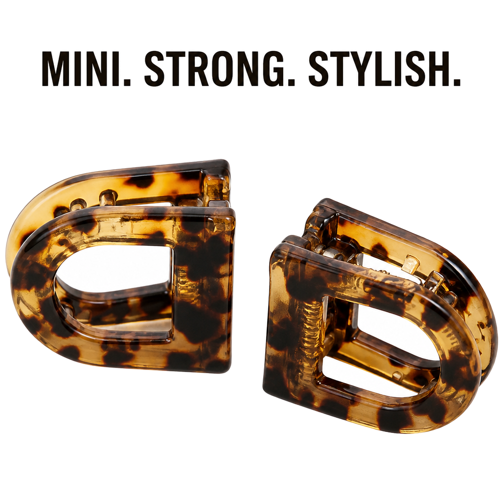 D-Shaped Magnetic Hair Claw Clips