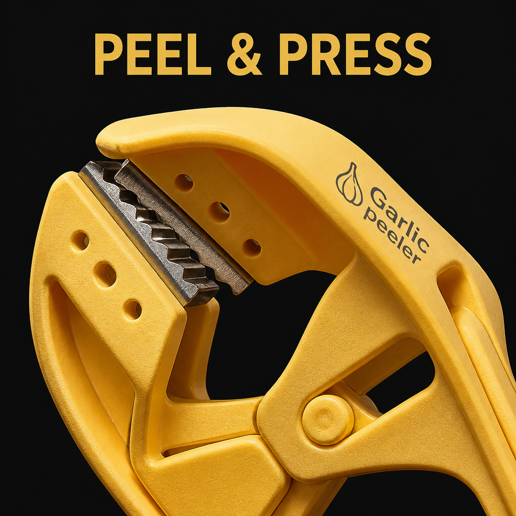 Efficient Garlic Peeler & Press