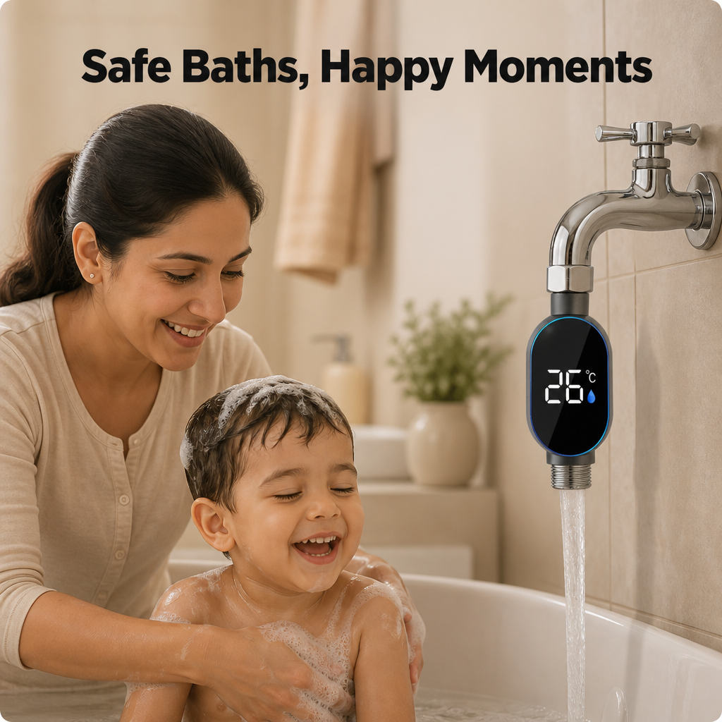 Digital LED Faucet Thermometer