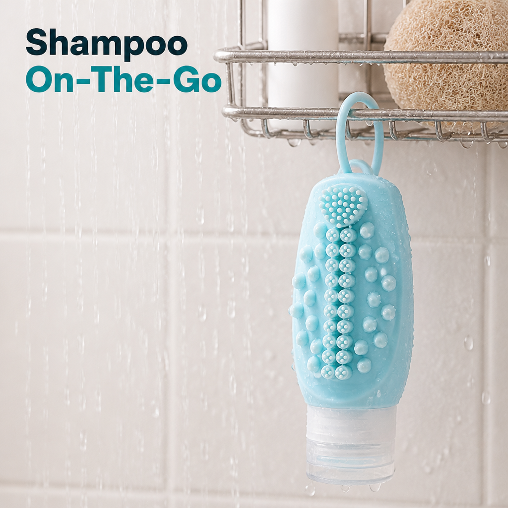 Silicone Shampoo Brush Bottle