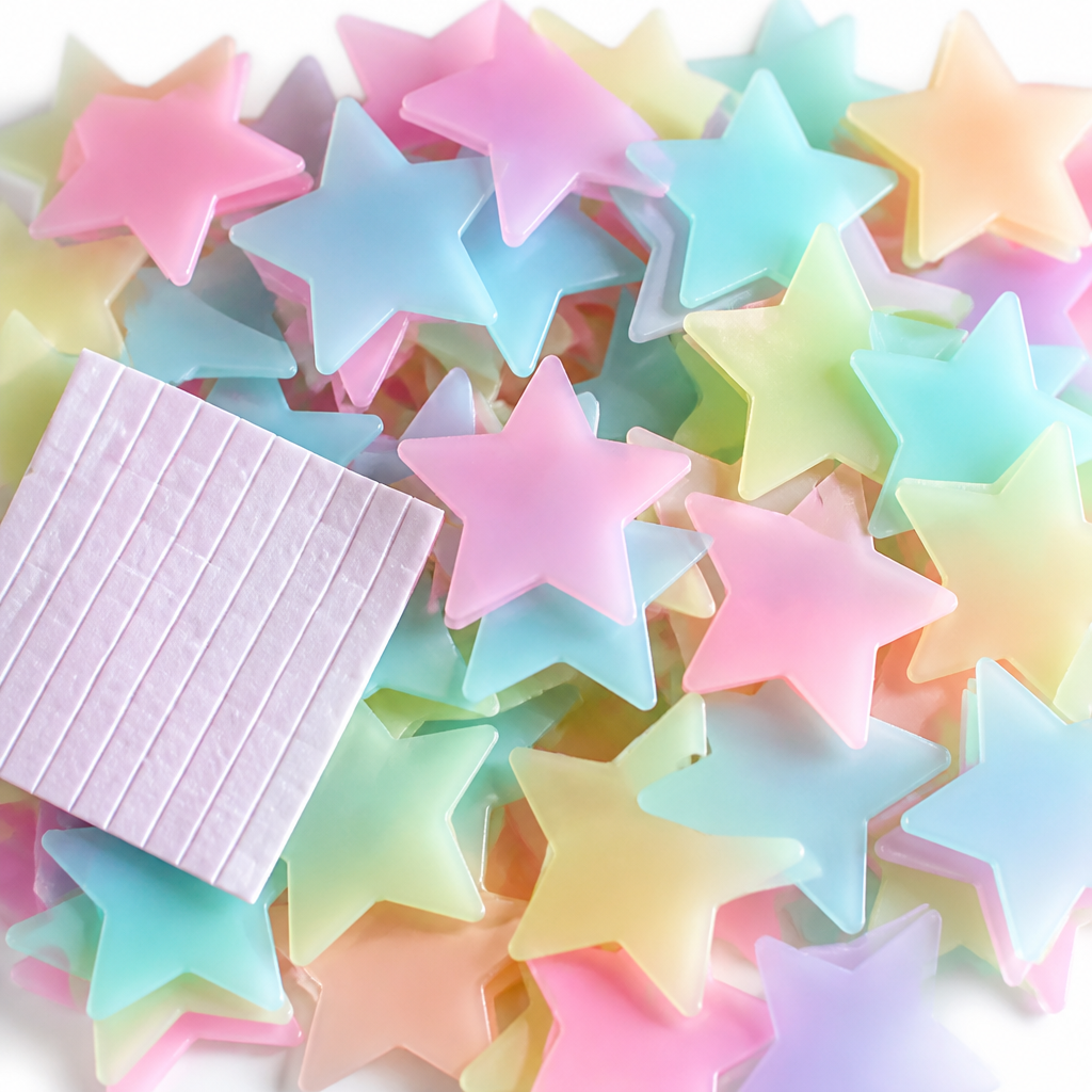 Multicolor Glow in Dark Stars