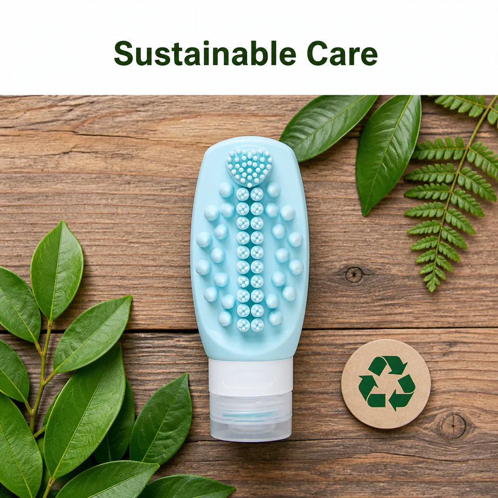 Silicone Shampoo Brush Bottle