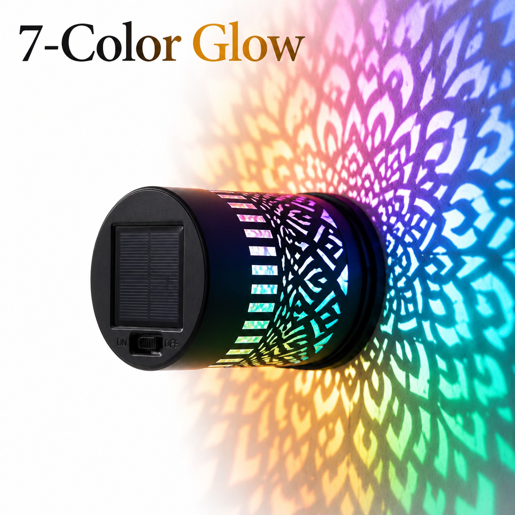 MandalaGlow Solar Projector Light