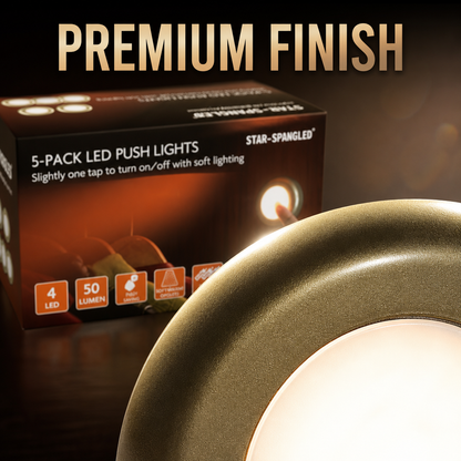 Star-Spangled LED Push Lights(Pack Of 5)
