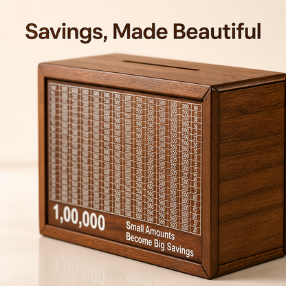 Wooden Money Saving Box