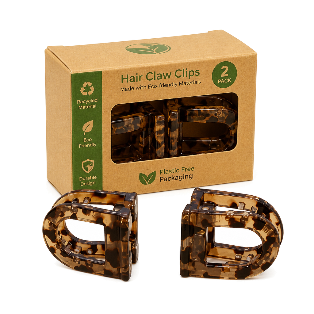 D-Shaped Magnetic Hair Claw Clips