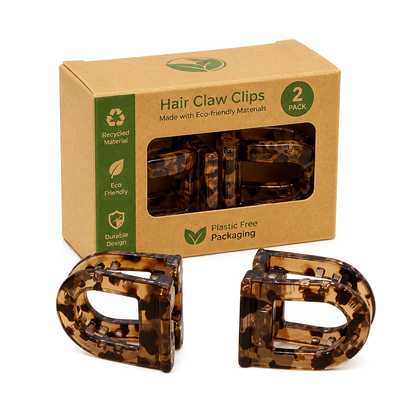 D-Shaped Magnetic Hair Claw Clips