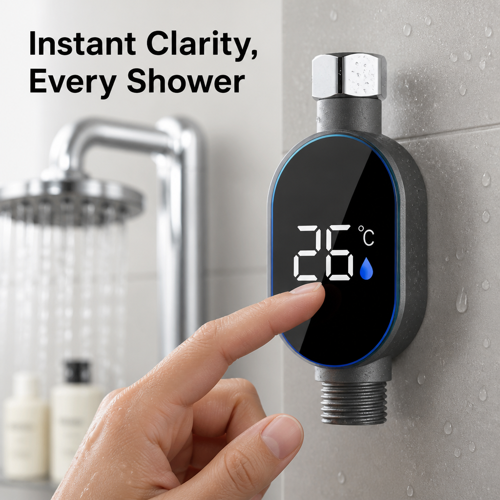 Digital LED Faucet Thermometer