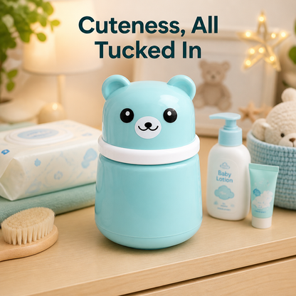 Baby Powder Puff Box – Bear Design