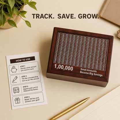 Wooden Money Saving Box