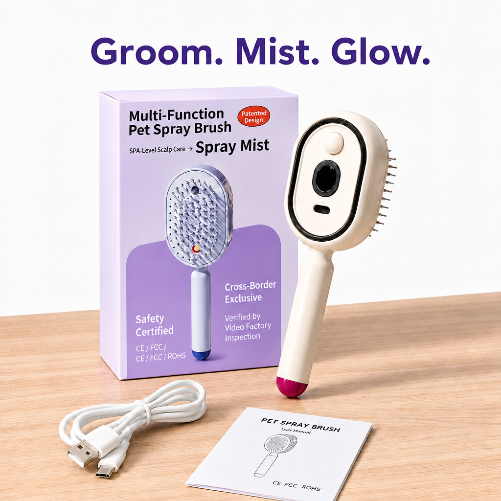 Electric Spray Airbag Massage Comb