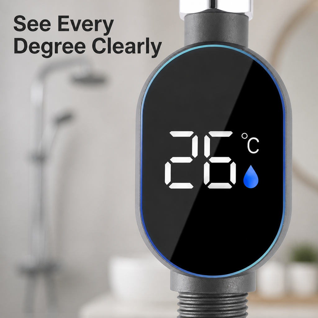 Digital LED Faucet Thermometer