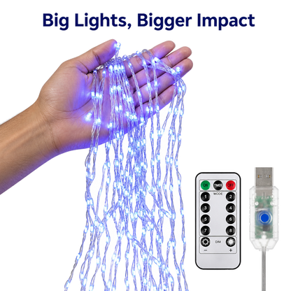 Blue LED Fairy Curtain Light