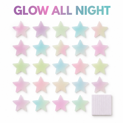 Multicolor Glow in Dark Stars