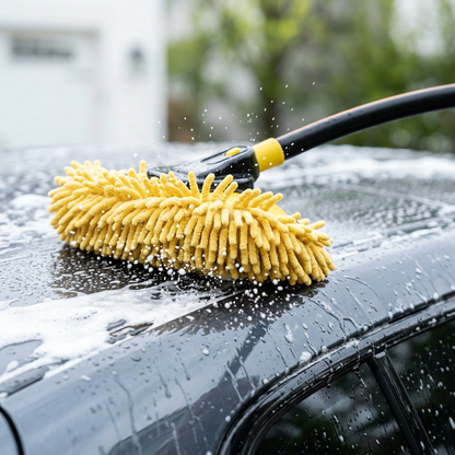 curved car cleaning brush