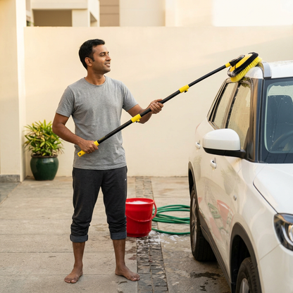 curved car cleaning brush