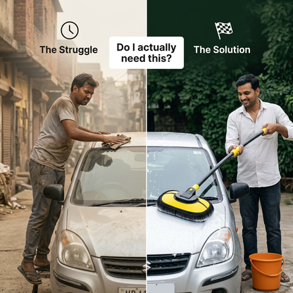 curved car cleaning brush